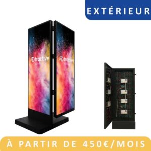 Totem vidéo LED double face haute luminosité