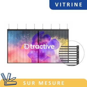 Écran Vitrine LED transparent sur mesure