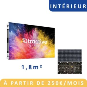 Mur LED intérieur 1,8 m² GOB anti-choc